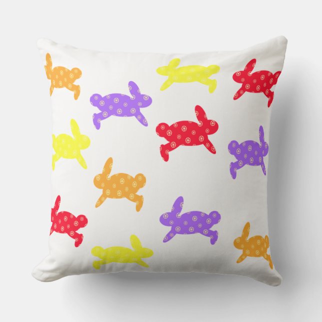 Häschen-Hopfen Kissen (Vorderseite)