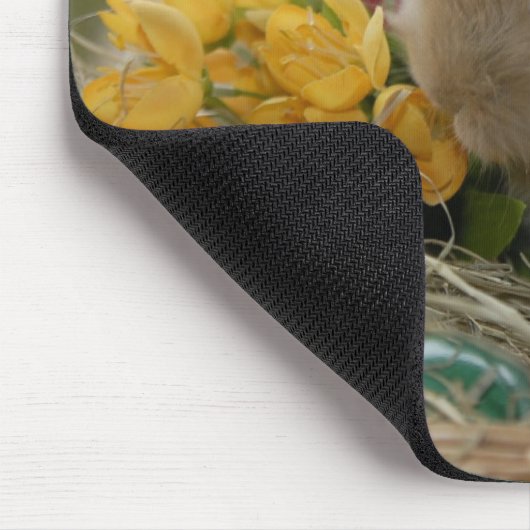Häschen im Korb Mousepad (Ecke)