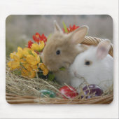 Häschen im Korb Mousepad (Vorne)