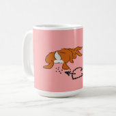 Häschen kacken Herz-Tasse! Kaffeetasse (Vorderseite Links)