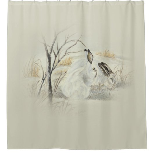 Häschen/Kaninchen Duschvorhang (Vorderseite)