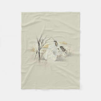 Häschen/Kaninchen Fleecedecke