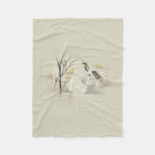 Häschen/Kaninchen Fleecedecke (Vorderseite)