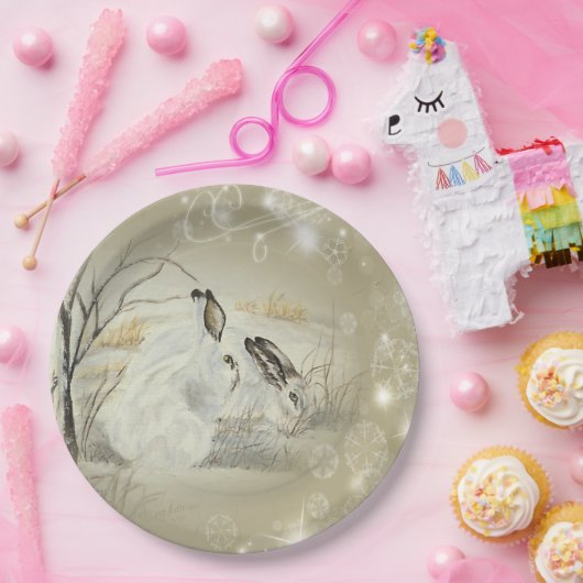 Häschen/Kaninchen-PapierTeller Pappteller (Party)