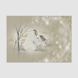 Häschen/Kaninchen-Weihnachtsseidenpapier Seidenpapier