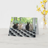 Häschen Karte (Gelbe Blume)