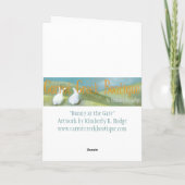 Häschen-Karte Feiertagskarte (Rückseite)