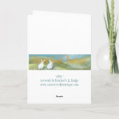 Häschen-Karte Feiertagskarte (Rückseite)