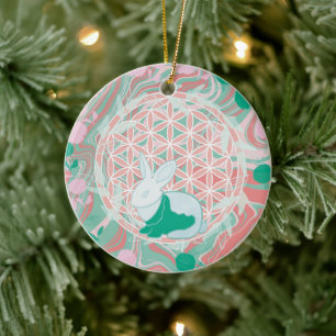 Häschen Keramik Ornament