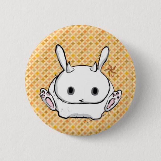 Häschen-Knopf Button (Vorderseite)