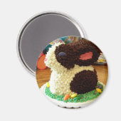 Häschen-Kuchen II Magnet (Vorderseite/Rückseite)