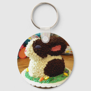 Häschen-Kuchen II Schlüsselanhänger