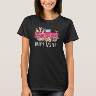 Häschen Kuh LKW Tierhaltung Landwirt Glückliches O T-Shirt