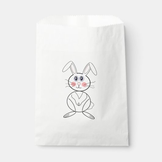 Häschen-Leckerei-Tasche Geschenktütchen (Vorderseite)