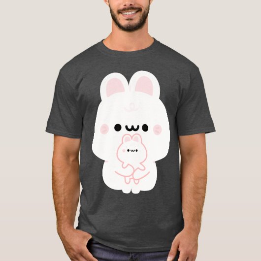 Häschen Liebe Freunde T-Shirt (Vorderseite)