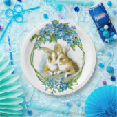 Häschen-Liebe Pappteller (Party)