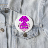 Häschen-Liebe-Rosa-Kaninchen niedlich Button (Beispiel)