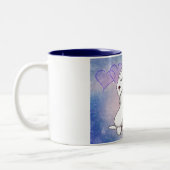 Häschen-Liebe Zweifarbige Tasse (Links)