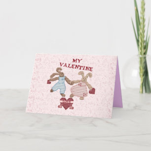 HÄSCHEN-LIEBEVALENTINE FEIERTAGSKARTE