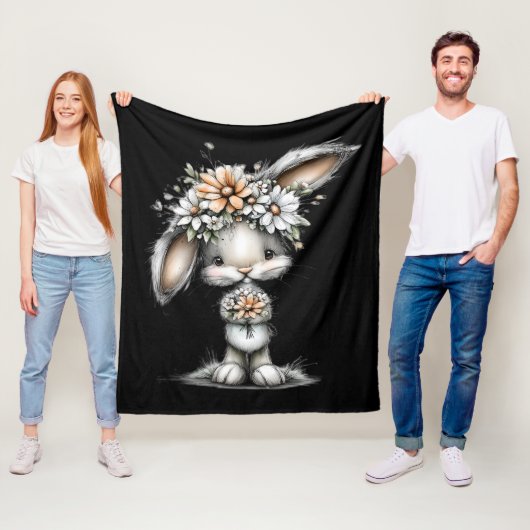 Häschen liebt dich fleecedecke (Beispiel)