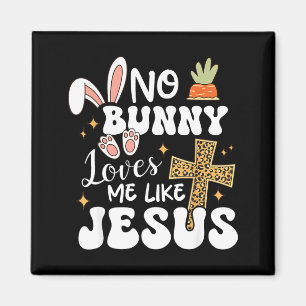 Häschen liebt mich wie Jesus christliches Ostern l Magnet