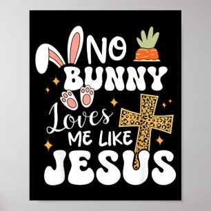 Häschen liebt mich wie Jesus christliches Ostern l Poster
