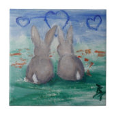 Häschen Lovin aceo Fliese (Vorderseite)