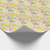 Häschen Mädchen+Junge Geschenkpapier (Ecke)