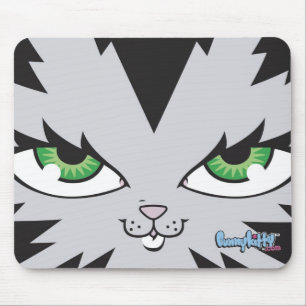 Häschen-Miezekatze-Gesichts-Mausunterlage Mousepad