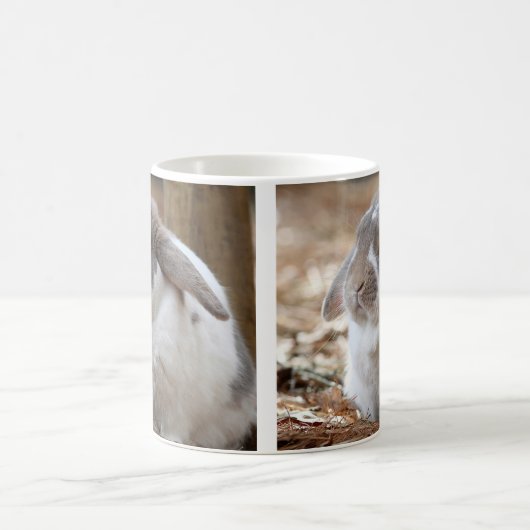 Häschen mit Hängeohren Kaffeetasse (Mittel)