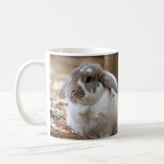 Häschen mit Hängeohren Kaffeetasse (Links)