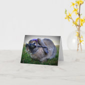 Häschen mit Sonnenbrille/Anmerkungs-Karte Karte (Gelbe Blume)