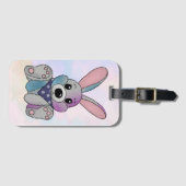 Häschen mit Tuch Gepäckanhänger (Vorderseite (Horizontal))