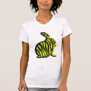 Häschen mit Zebra-Streifen T-Shirt