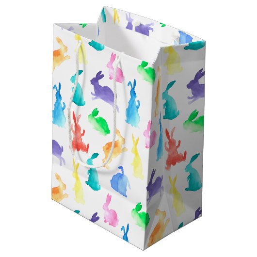 Häschen Mittlere Geschenktüte (Rückseite Schrägansicht)