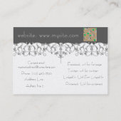 Häschen-Muster Visitenkarte (Rückseite)