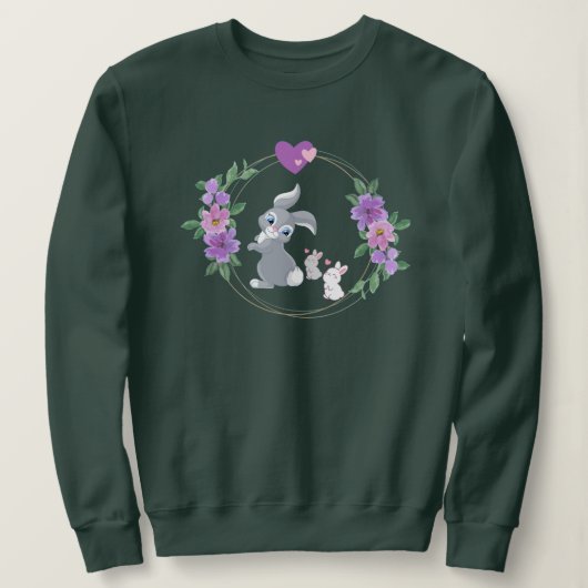 Häschen Mutterliebe Sweatshirt (Design vorne)