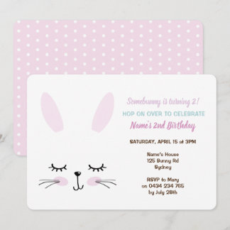 Häschen-Party Einladung, Osterhase Einladung