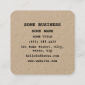 Häschen-Protest-Zeichen/kundengerechte Quadratische Visitenkarte (Rückseite)