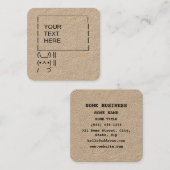 Häschen-Protest-Zeichen/kundengerechte Quadratische Visitenkarte (Vorne/Hinten)