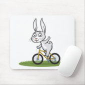 Häschen-Radfahrer Mousepad (Mit Mouse)