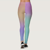 Häschen-Regenbogen-Yoga-Hosen Leggings (Rückseite)