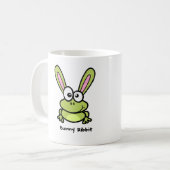 Häschen Ribbit - Kaninchen-Frosch Kaffeetasse (Vorderseite Links)