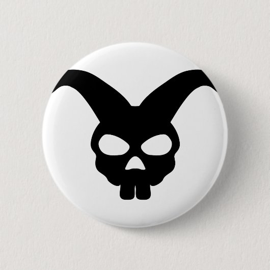 Häschen-Schädel Button (Vorderseite)