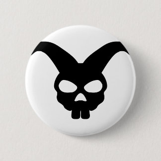 Häschen-Schädel Button