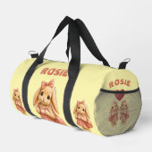 Häschen-Schulmädchen Duffle Bag (Rechte Ecke)