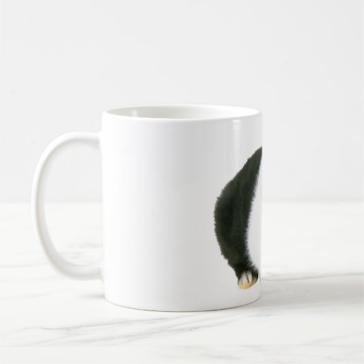 Häschen-Schwarzes u. Weiß Kaffeetasse (Links)