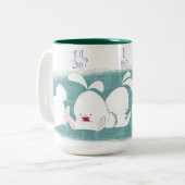 Häschen simsen die Tasse (aquamarin) (Vorderseite Links)