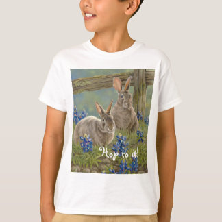 Häschen u. Bluebonnets T-Shirt