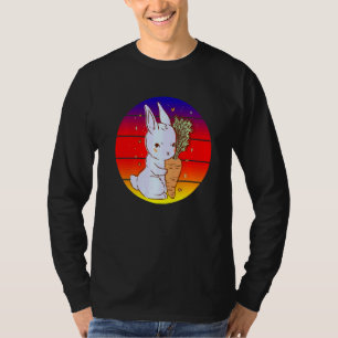 Häschen umarmt Karotte Hase Kaninchen Frohe Oster T-Shirt
